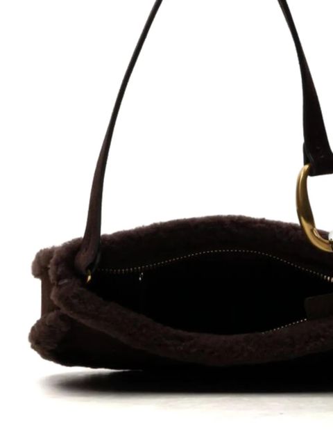 STAUD Ollie suede shoulder bag - Brown