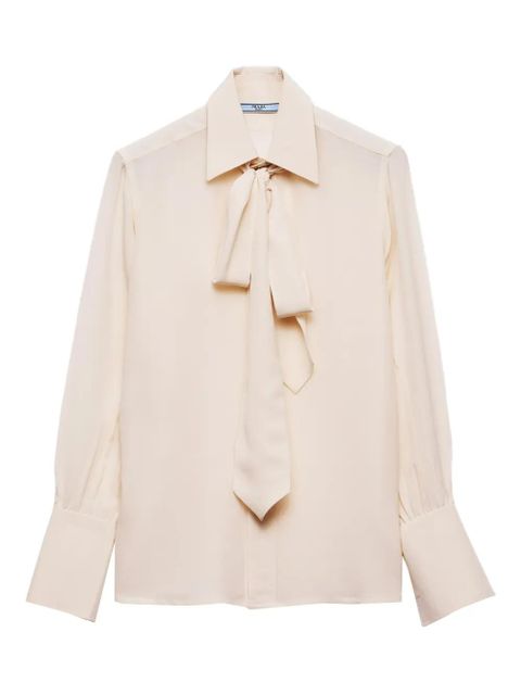 Prada Marocain shirt - Neutrals - zdjęcie produktu nr 1