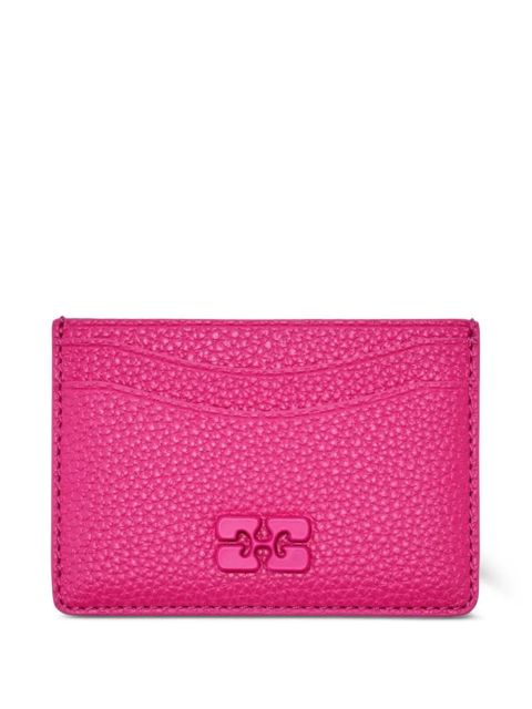 GANNI embossed cardholder - Pink - zdjęcie produktu nr 1