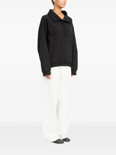 MM6 Maison Margiela pointed-collar hoodie - Black - zdjęcie produktu nr 2