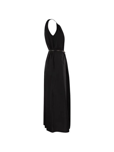 Max Mara halterneck belted maxi dress - Black