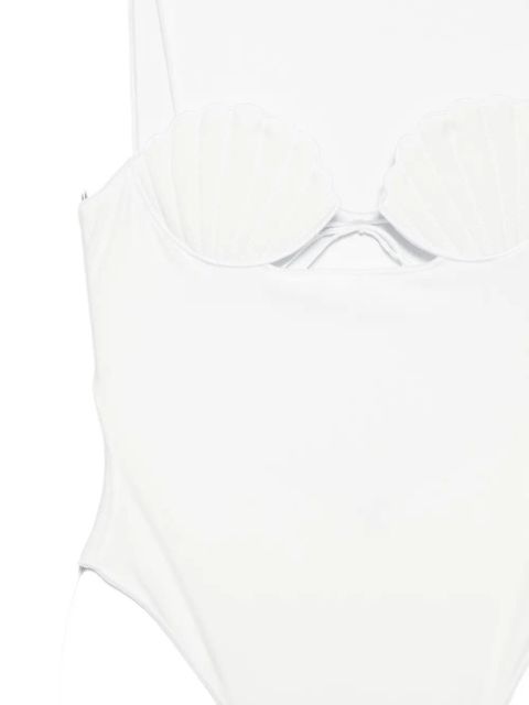 Oséree bridal shell swimsuit - White