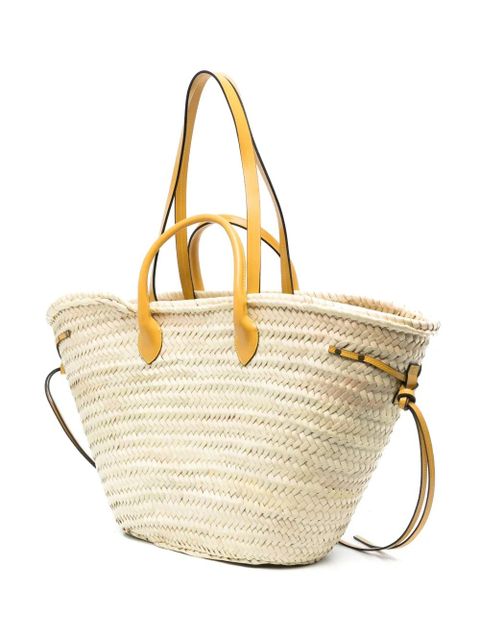 ISABEL MARANT Cadix woven beach bag - Neutrals