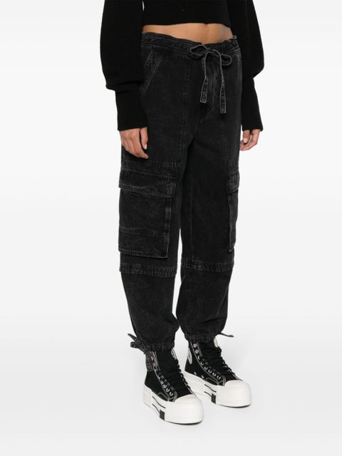MARANT ÉTOILE Ivy cropped cargo jeans - Black