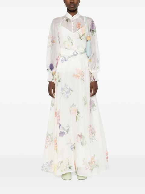 ZIMMERMANN Natura sheer blouse - White - zdjęcie produktu nr 2