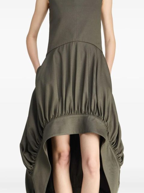 JW Anderson balloon-hem midi dress - Green