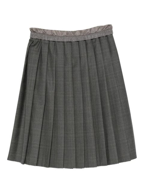 Miu Miu pleated mini skirt - Grey - zdjęcie produktu nr 1