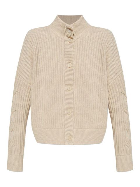 Max Mara cable-knit ribbed cardigan - Neutrals - zdjęcie produktu nr 1