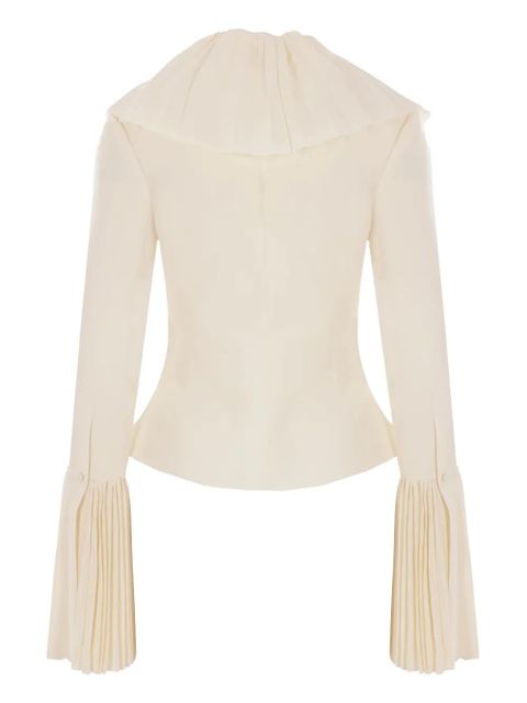 Alexander McQueen ruffle-detailing blouse - Neutrals - zdjęcie produktu nr 2