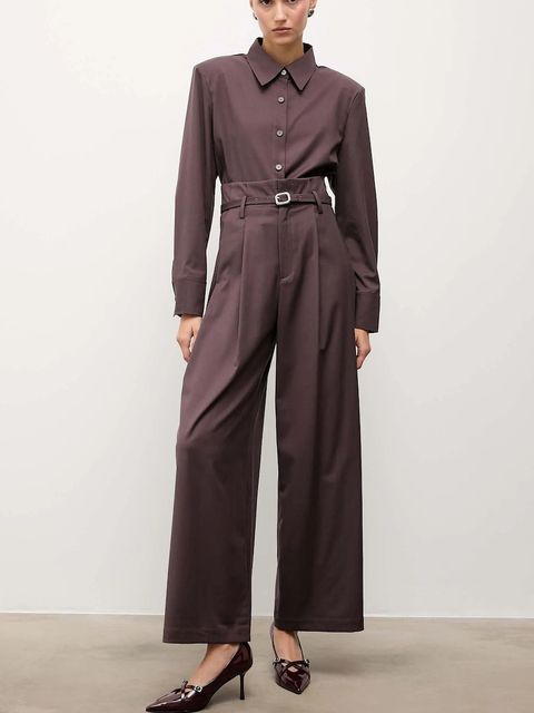 Answear.LAB szpilki skórzane kolor bordowy - zdjęcie produktu nr 2