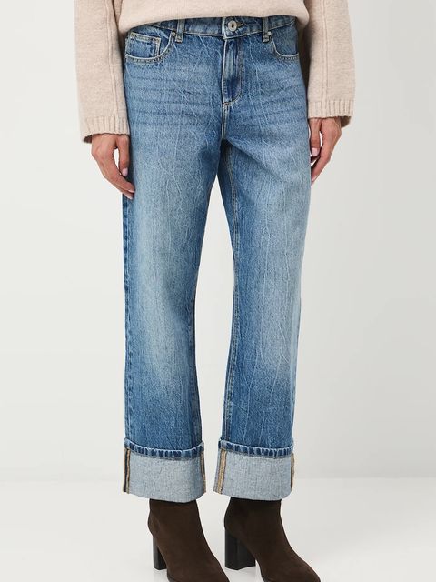 Medicine jeansy bawełniane damskie kolor niebieski - zdjęcie produktu nr 1