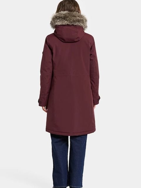 Didriksons kurtka ERNA kolor bordowy zimowa 505853 - zdjęcie produktu nr 2