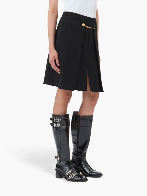 GANNI tailored twill midi skirt - Black - zdjęcie produktu nr 2