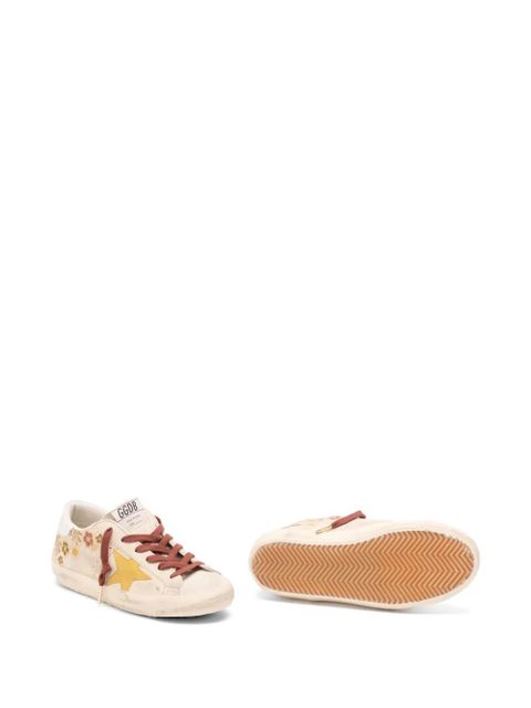 Golden Goose floral star sneakers - Neutrals