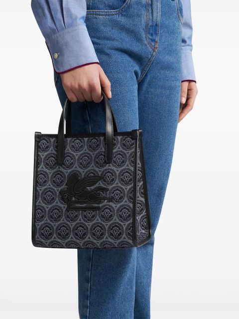 ETRO small Love Trotter denim tote bag - Blue - zdjęcie produktu nr 2