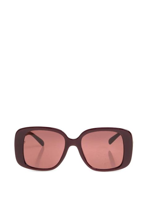 Tory Burch geometric-frame sunglasses - Red - zdjęcie produktu nr 1