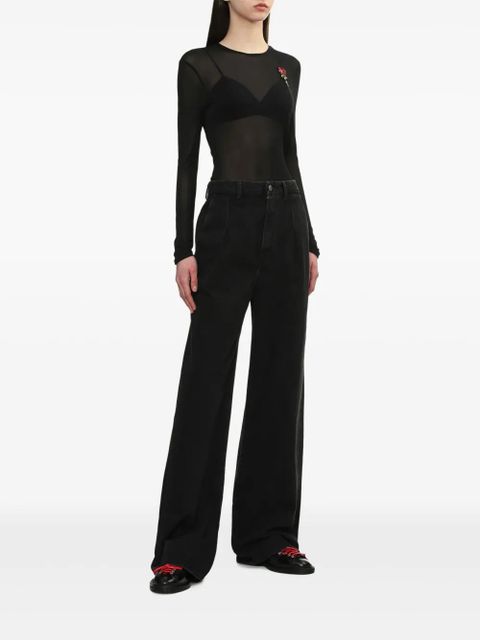 Simone Rocha long sleeve t-shirt - Black - zdjęcie produktu nr 2