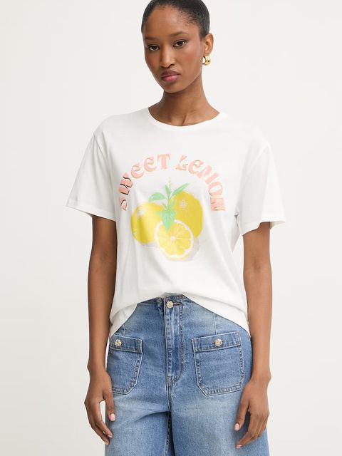 Morgan T-shirt damski z bawełną - zdjęcie produktu nr 2