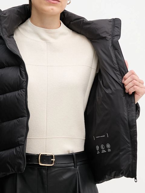 Tommy Hilfiger kurtka puchowa kolor czarny zimowa WW0WW43581