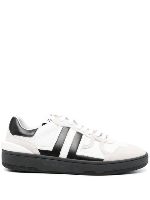 Lanvin Clay mesh-detail leather sneakers - White - zdjęcie produktu nr 1