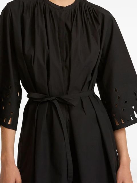 Yves Salomon poplin midi dress - Black