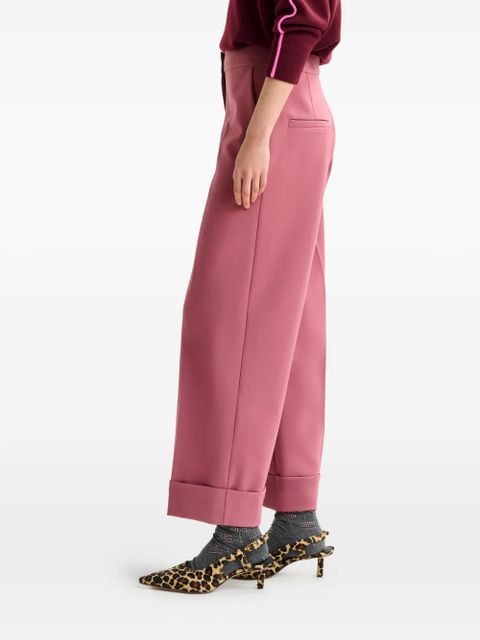 Essentiel Antwerp pressed-crease flared trousers - Pink