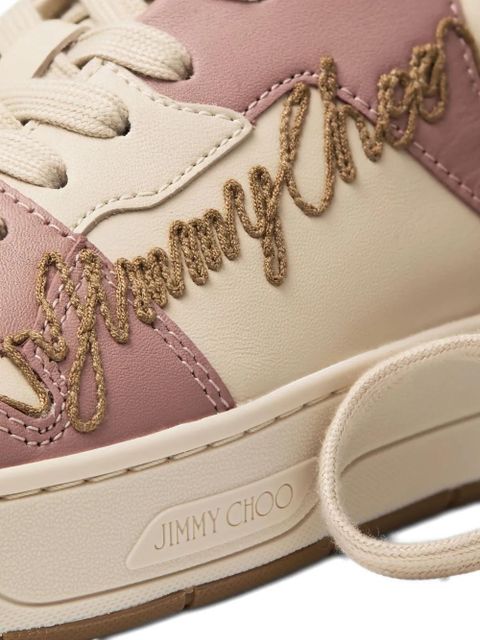 Jimmy Choo Florent/F embroidered sneakers - Neutrals