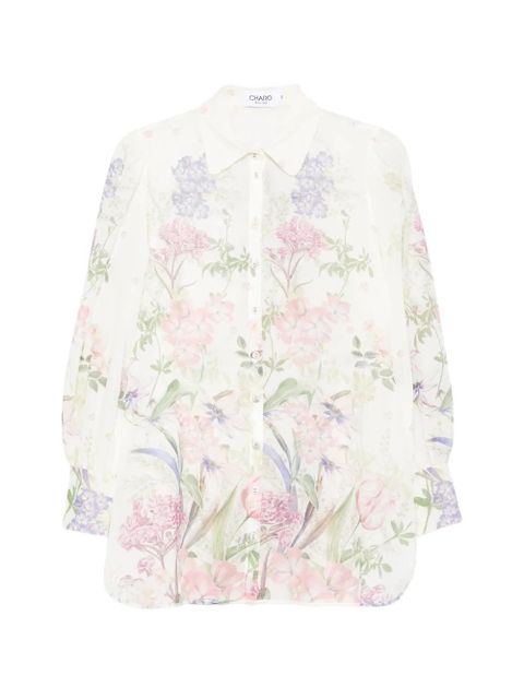 Charo Ruiz Ibiza Aster botanical floral shirt - White - zdjęcie produktu nr 1