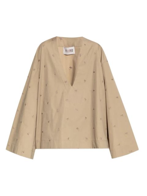 The Attico Estate Meravigliosa blouse - Neutrals - zdjęcie produktu nr 1