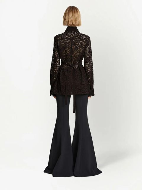 Proenza Schouler floral lace shirt - Black