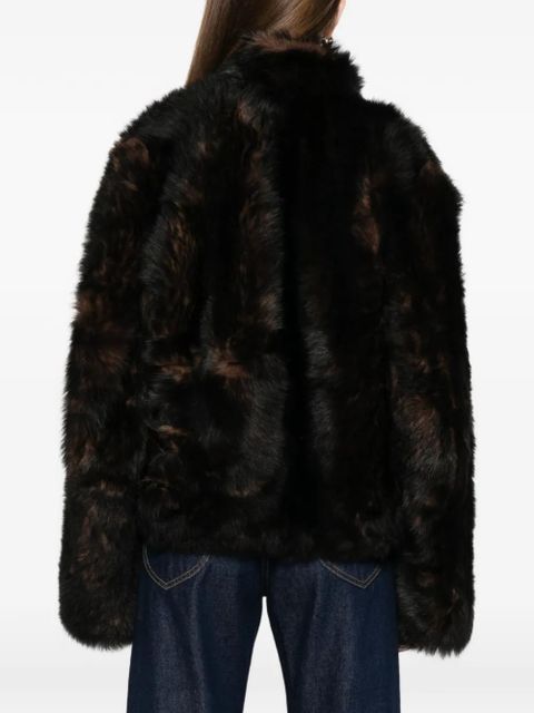 TOTEME Silky Shearling Jacket - Brown