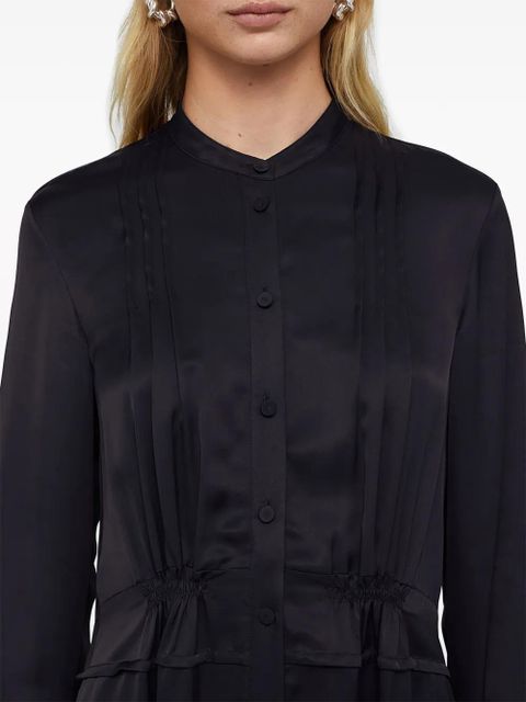 Jil Sander band-collar midi shirtdress - Blue