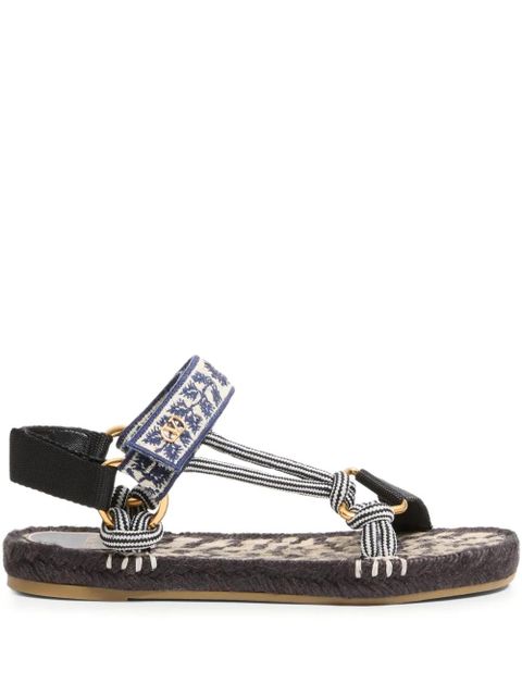 Valentino Garavani 20mm Lake Powell embroidered sandals - Black - zdjęcie produktu nr 1