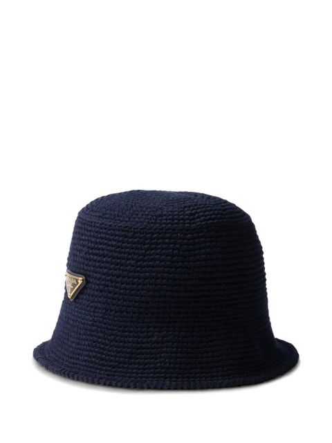 Prada crochet bucket hat - Blue - zdjęcie produktu nr 1
