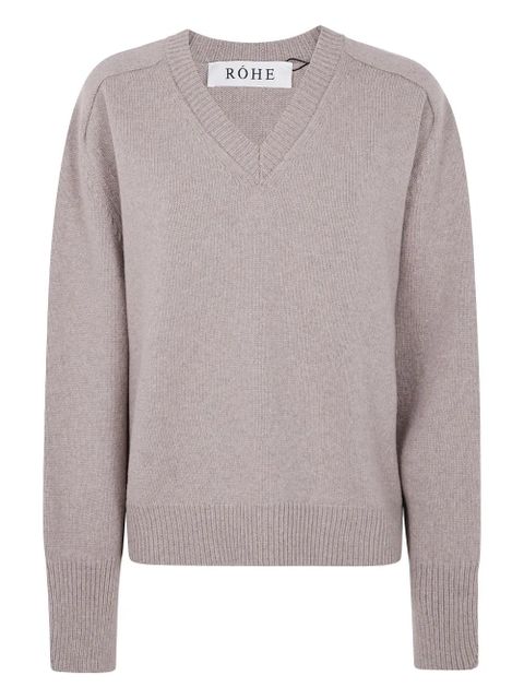 Róhe Sleeve Wrap wool jumper - Neutrals - zdjęcie produktu nr 1