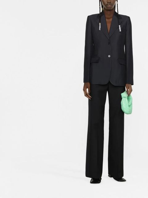 Jil Sander tailored single-breasted blazer - Blue - zdjęcie produktu nr 2