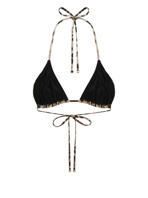 Dolce & Gabbana leopard-print triangle-cup bikini top - Neutrals - zdjęcie produktu nr 2