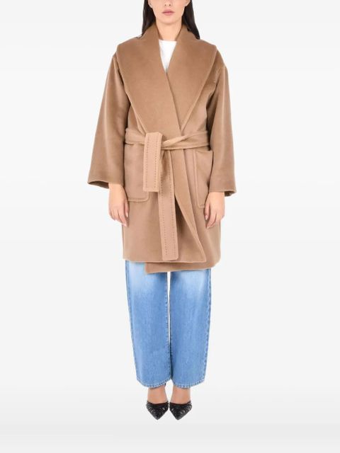 Max Mara tie-waist camel coat - Brown - zdjęcie produktu nr 1