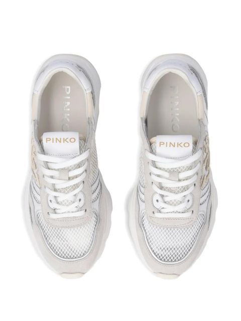 PINKO logo appliqué sneakers - Neutrals