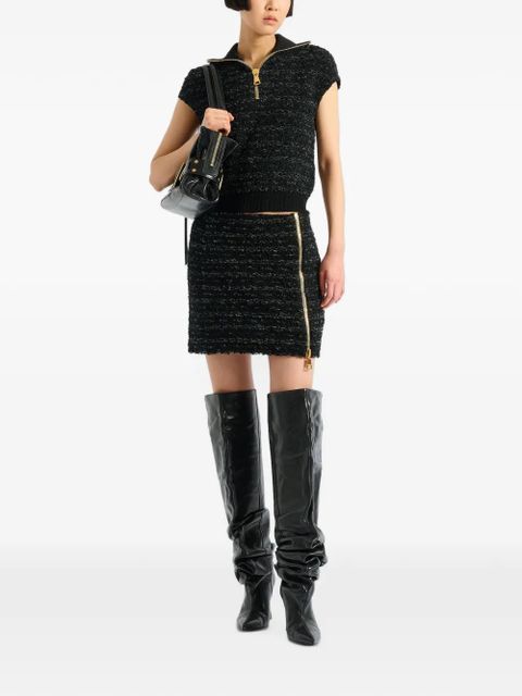 Balmain tweed mini skirt - Black - zdjęcie produktu nr 2