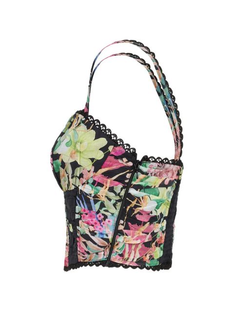 Charo Ruiz Ibiza Sylva floral-print top - Black