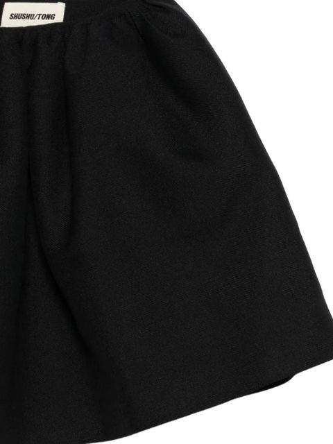 SHUSHU/TONG gathered A-line mini skirt - Blue