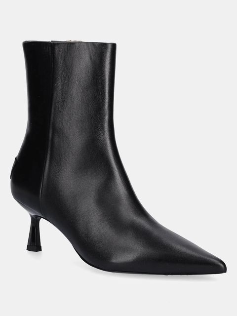 AllSaints botki skórzane Vivian Boot damskie kolor czarny na szpilce W008FD - zdjęcie produktu nr 2