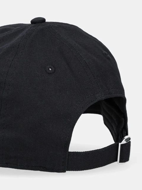 BOSS czapka z daszkiem bawełniana kolor czarny z aplikacją 50533348