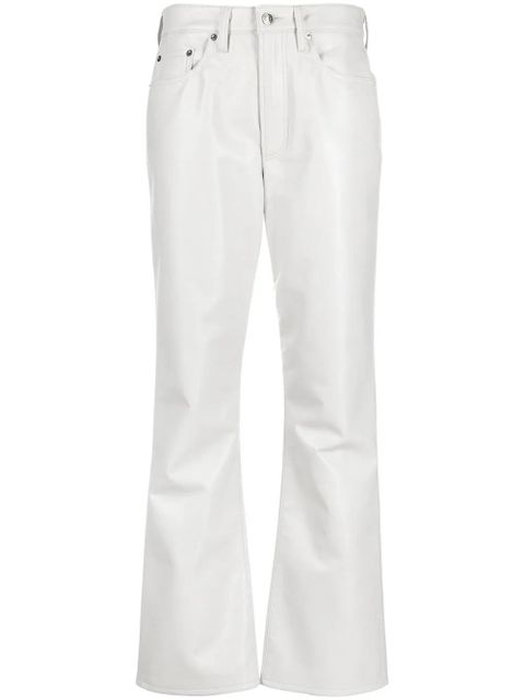 AGOLDE bootcut leather-blend trousers - Grey - zdjęcie produktu nr 1
