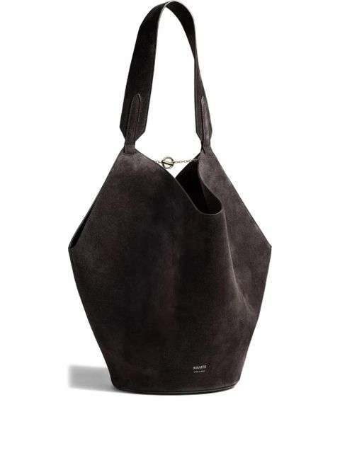 KHAITE suede shoulder bag - Brown - zdjęcie produktu nr 1