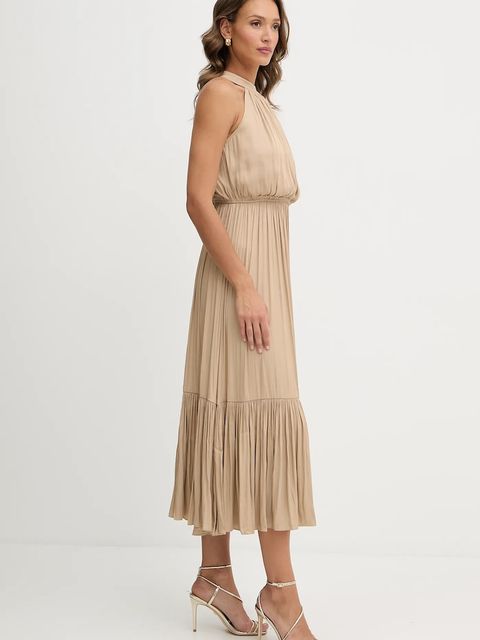 Morgan sukienka kolor beżowy maxi rozkloszowana RAMAGE - zdjęcie produktu nr 2