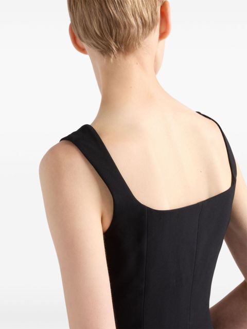 Prada cady midi dress - Black