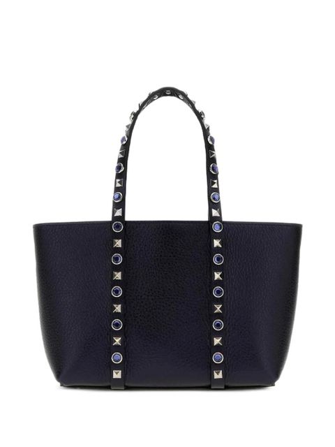 Valentino Garavani Rockstud crystal-embellished shoulder bag - Blue - zdjęcie produktu nr 2