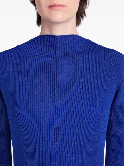 Proenza Schouler mock-neck ribbed sweatshirt - Blue - zdjęcie produktu nr 2